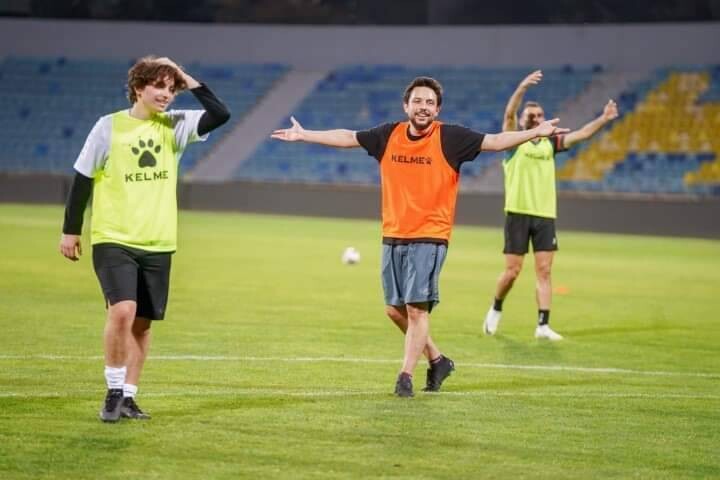 Принц-наследник Иордании присоединился к тренировке национальной сборной