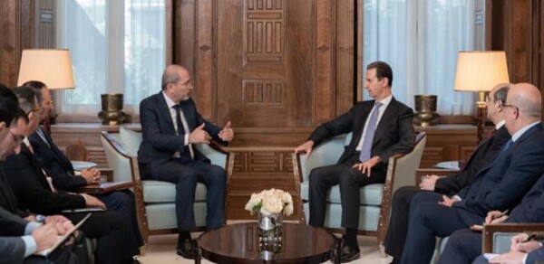 Jordan's Foreign Minister Meets with Syrian President